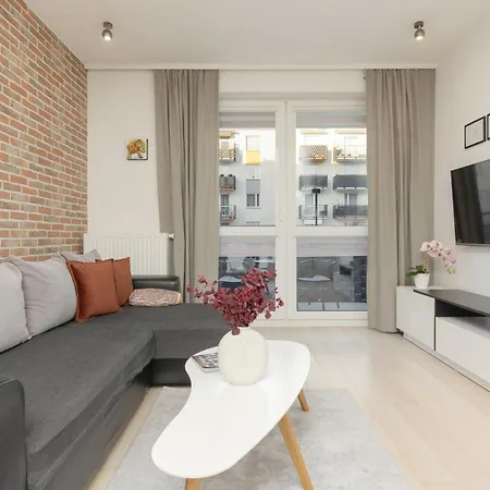 Subtle Colors Apartment In Warsaw With Furnished Balcony By Noclegi Renters Exterior photo