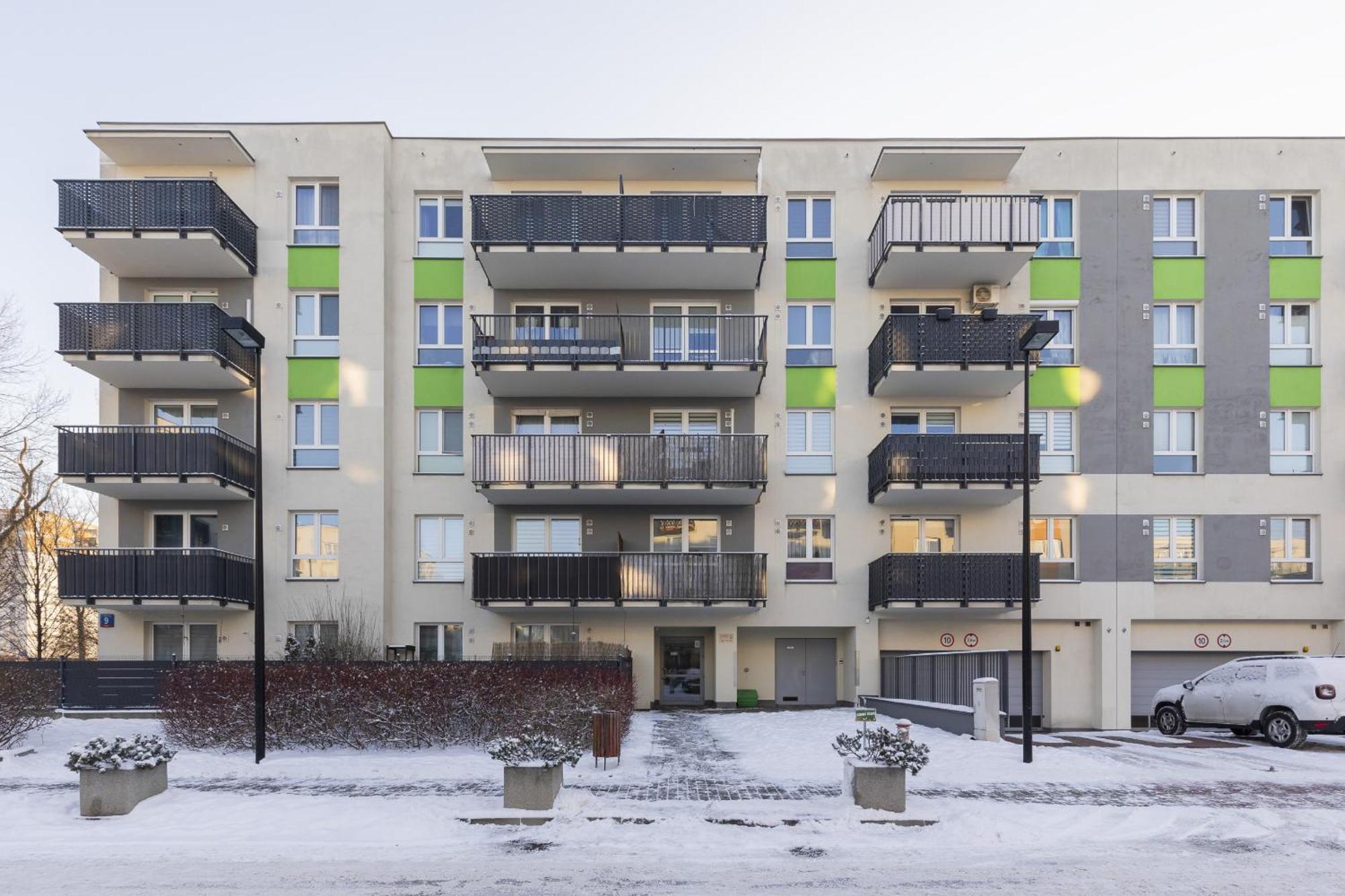 Subtle Colors In With Furnished Balcony By Renters Apartment *